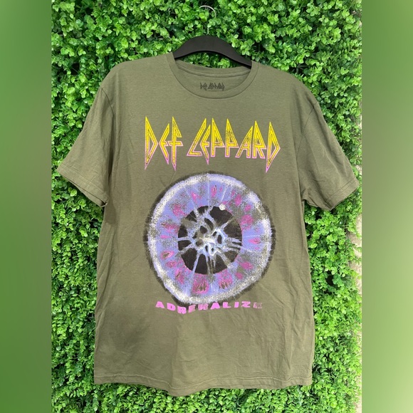New No Tag Def Leppard Adrenalize Band Shirt Size Large - Picture 2 of 7